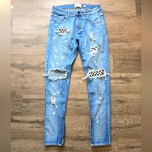 Lakenzie destroyed checkered jean